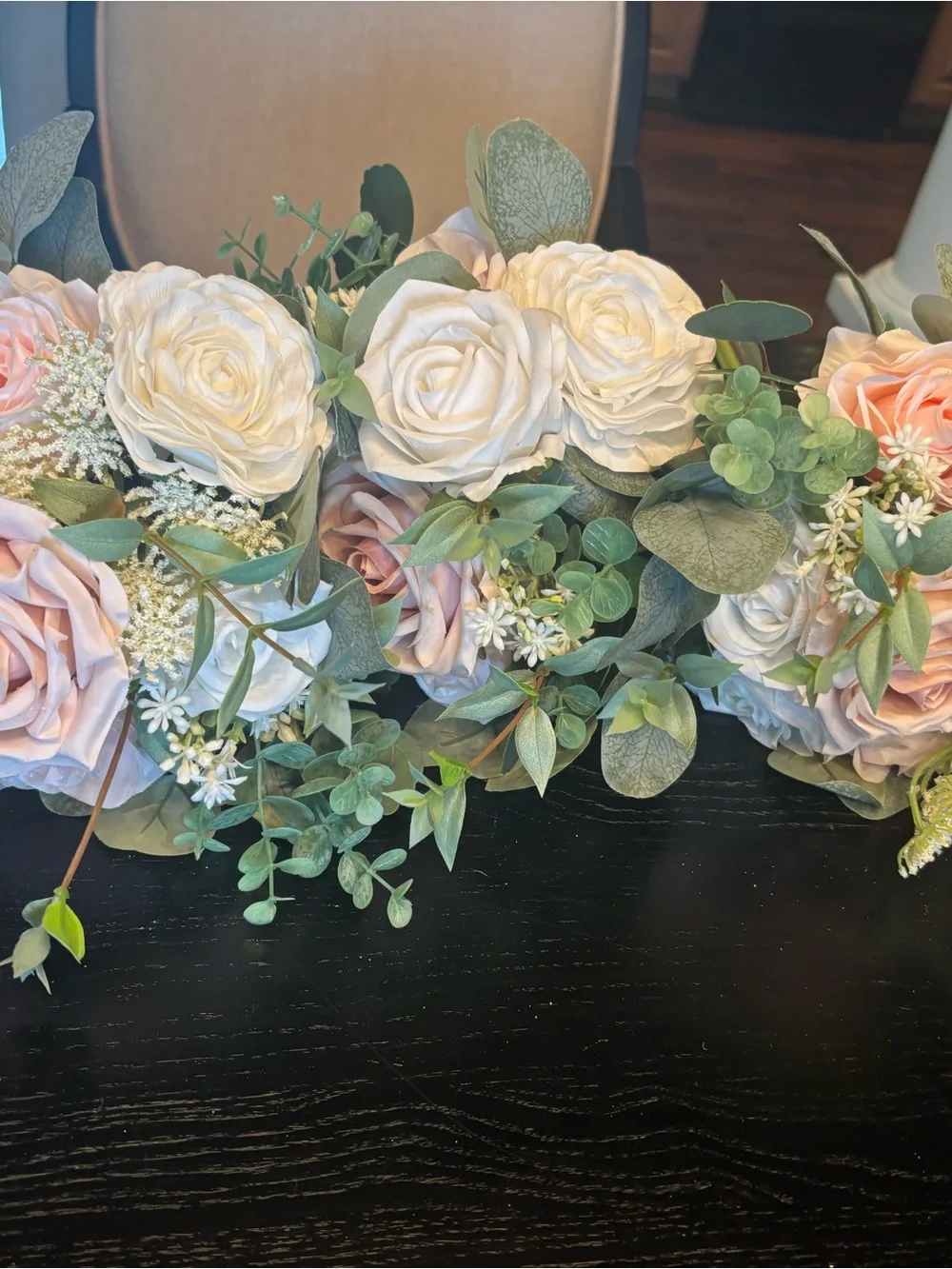Elegant White & Blush Floral Bouquet - Home Accents